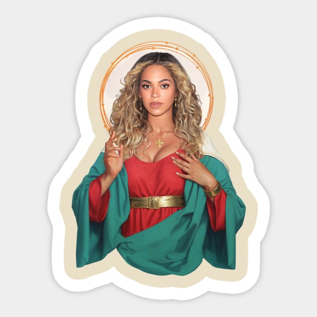 Saint Beyoncé Sticker by Gedogfx